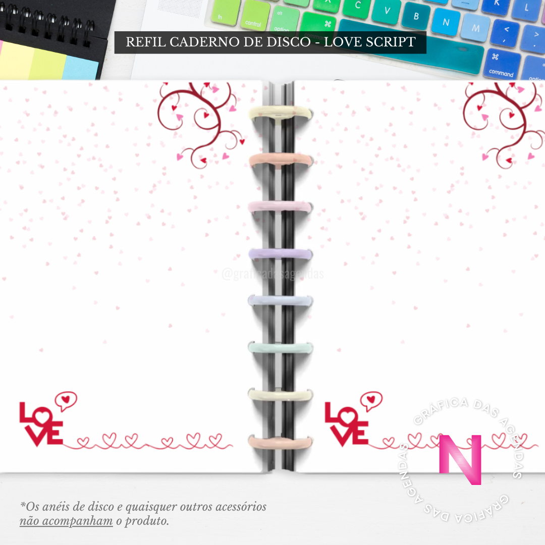 Love Script - Refil Caderno de Disco